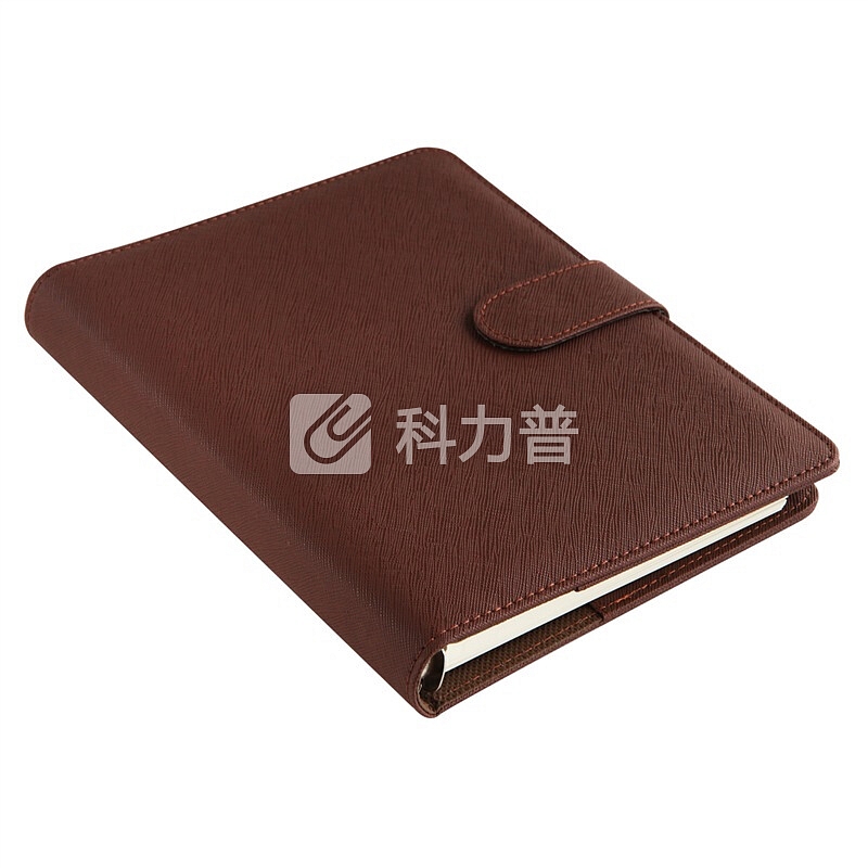 得力(deli)25K96张基础款商务活页皮面本 工作记事本笔记本子 棕色3151