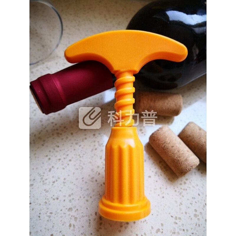 红酒塑料加大加厚开酒器红酒起子葡萄酒开瓶器家用 黄色(加强版)50个