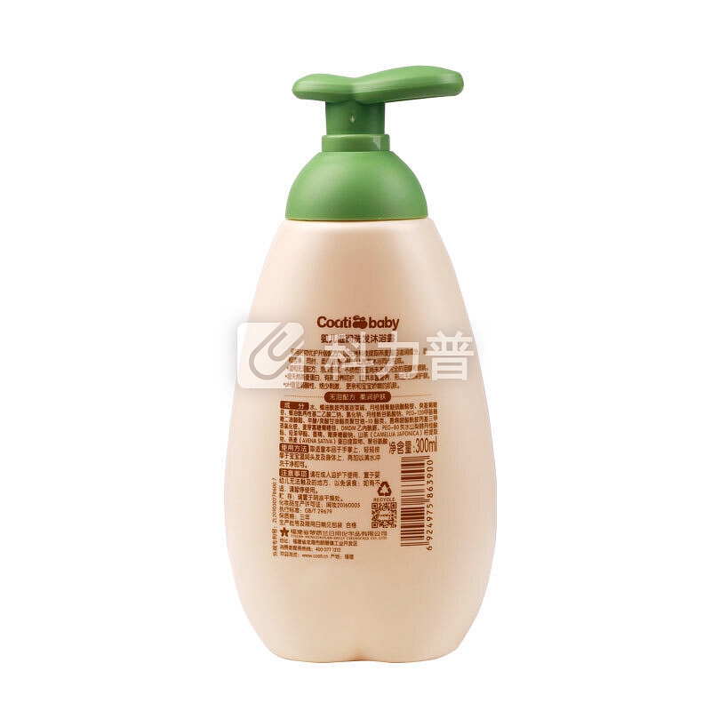 婴儿沐浴乳/皂 小浣熊 婴儿滋润洗发沐浴露 300ml