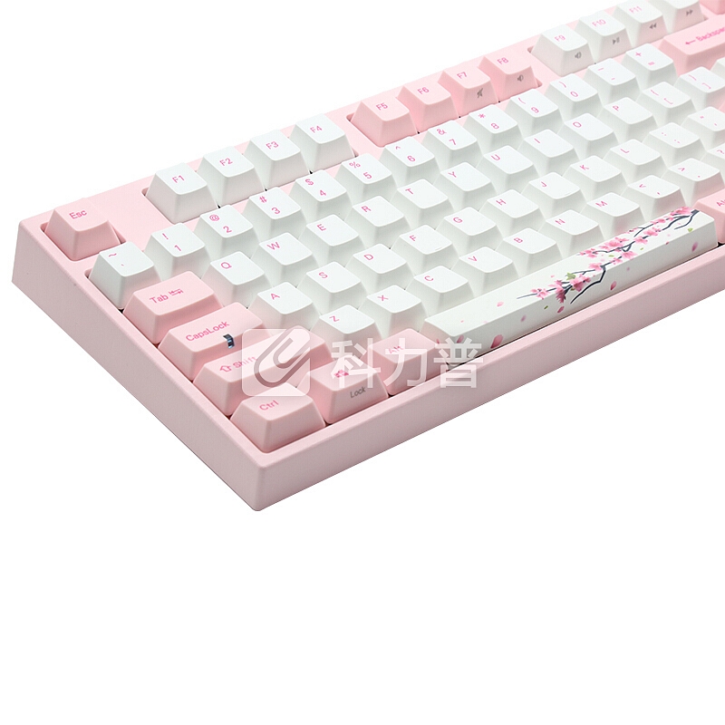 阿米洛(Varmilo)VA108键樱花定制系列机械键盘 樱花粉色cherry速度银轴