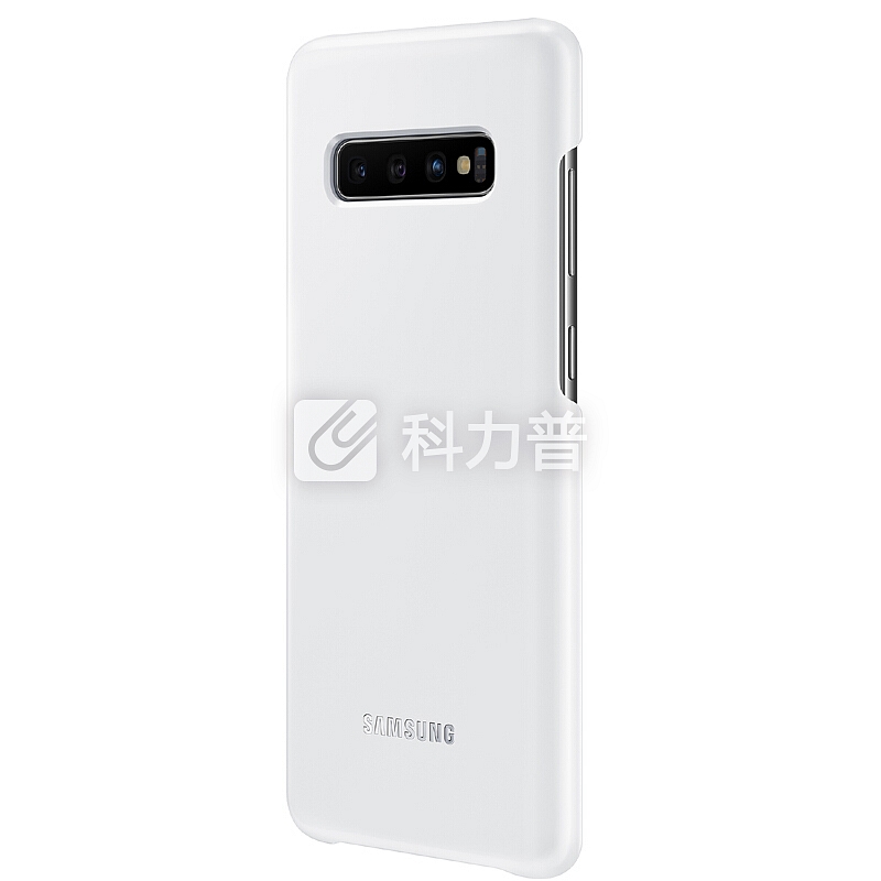 三星(SAMSUNG) S10+ 原装LED保护壳 保护套 G9750 后壳 防摔 LED智能背光 来电信息提醒 白色