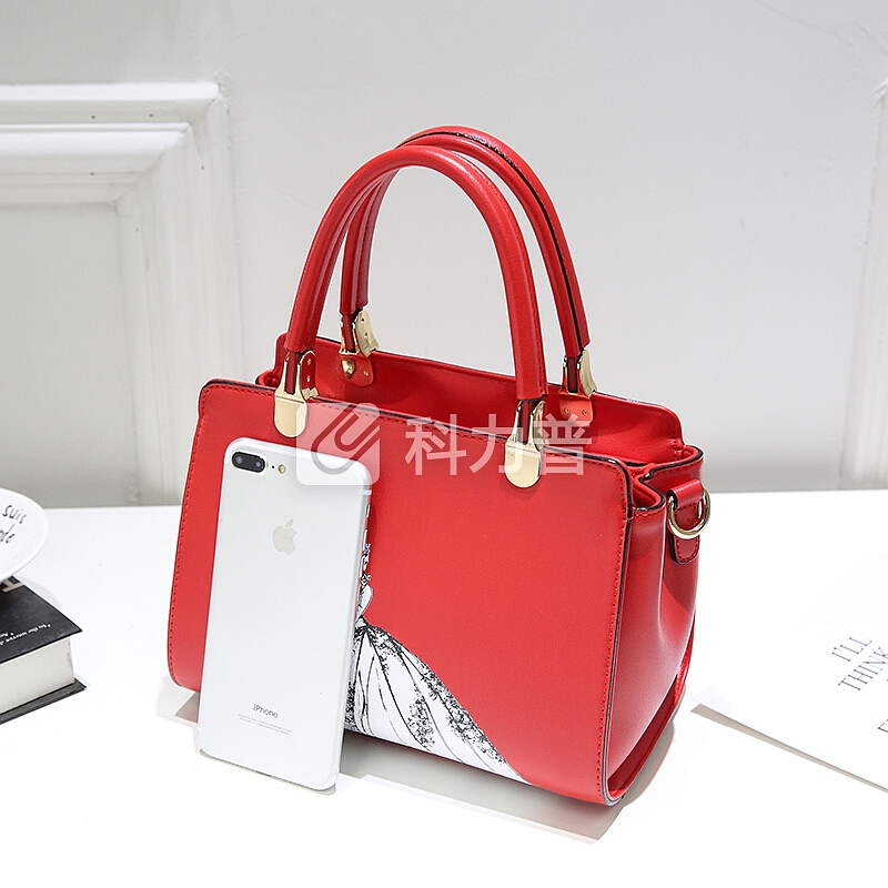 OLOEY 新品新娘包包女2018春夏新款百搭结婚包大红色手提包婚宴包单肩斜挎包 红色 结婚推荐