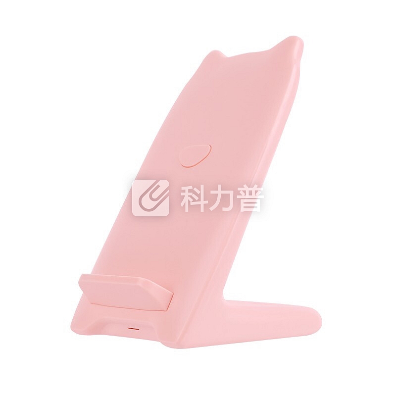 耐尔金 10W无线充电器快充底座 苹果XS Max/XR/XS/三星S10+/华为/小米9 小咪立式无线充-粉色