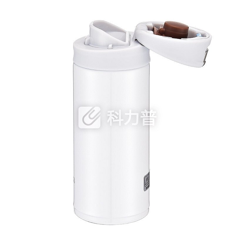 虎牌(Tiger)保温杯一键开启男女轻量型时尚水杯MMX-A20C-WW白色200ml