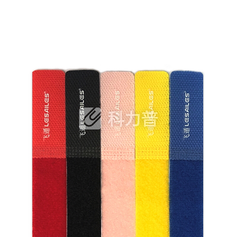 飞遁(LESAILES)五彩炫酷20*150mm 电脑扎线带/捆/绑/理/束线带 背靠背魔术贴 整理带 理线器 五色套装凑单