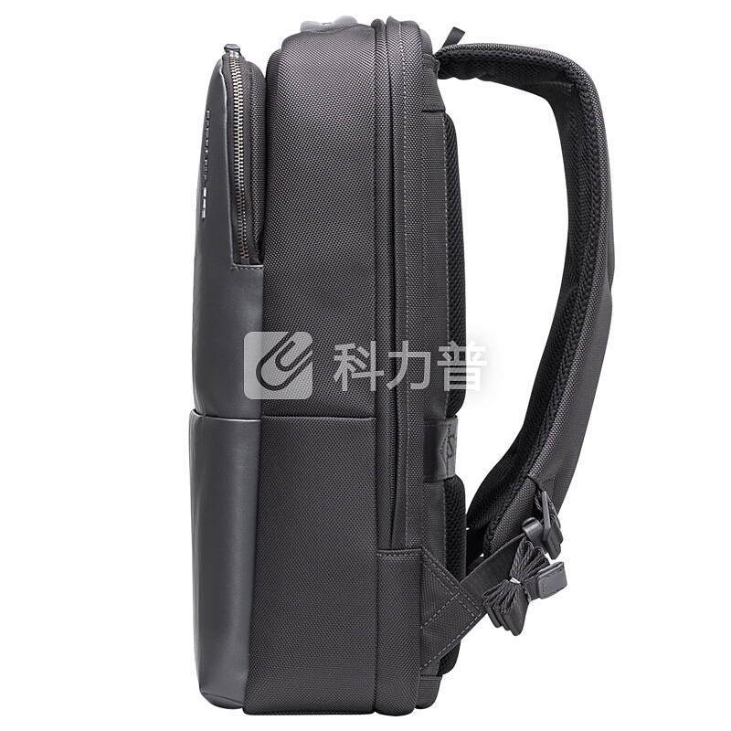 Samsonite/新秀丽新款双肩包潮 牛皮大包15英寸商务休闲背包男I83*08001灰色