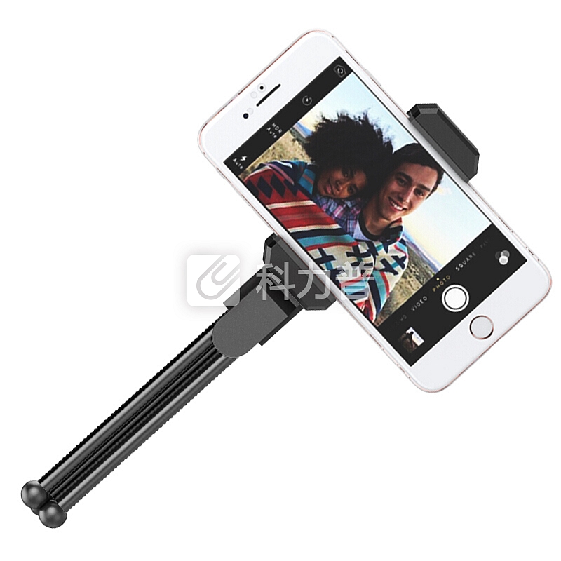 ESCASE 自拍手机支架 迷你三脚架 华为手机iphone三星手机自拍支架 小米手机视频会议桌面支架 绅士黑