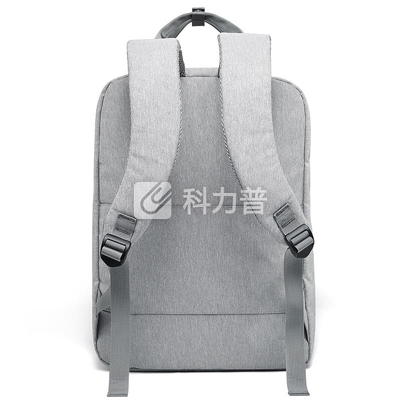 第九城(V.NINE) 双肩包男士电脑包13/14/15.6英寸商务休闲大容量旅行背包防水书包 VD7BV33913J 灰色