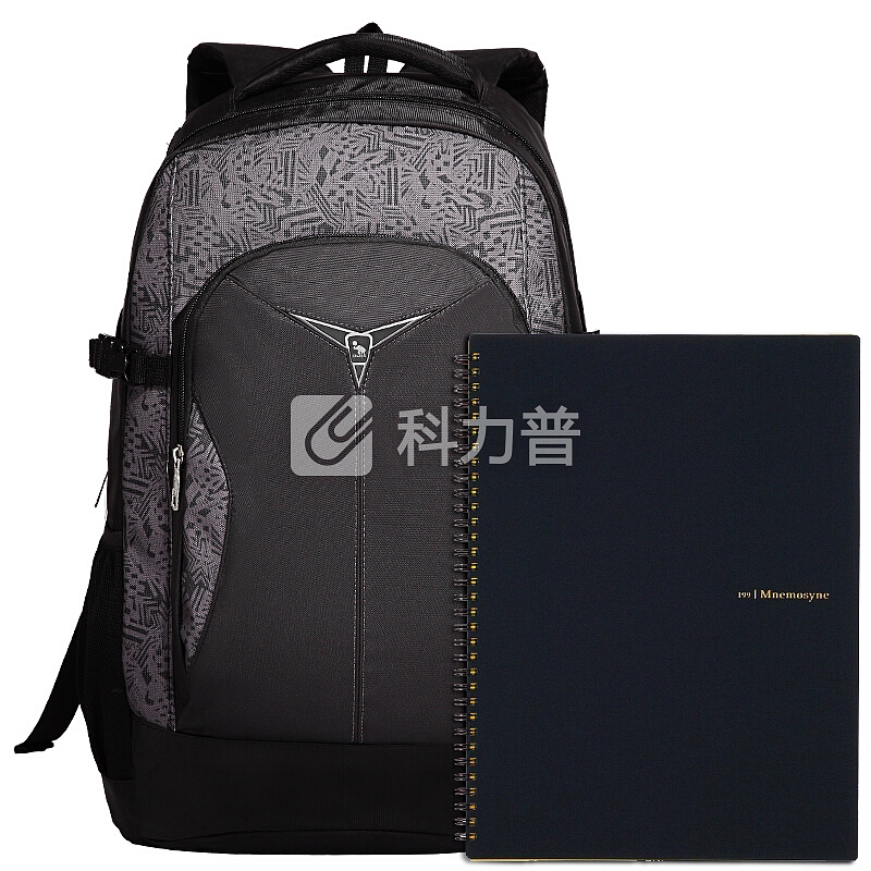 爱华仕(OIWAS)双肩包电脑包休闲背包学生书包男女 笔记本包15英寸大容量休闲户外运动包 4000黑色
