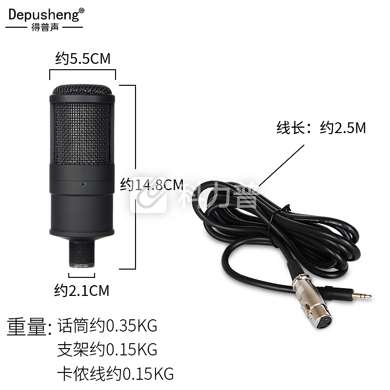 depusheng 得普声I10专业手机电脑声卡套装抖音吃鸡全民K歌快手直播外置声卡K歌麦克风设备 I10豪华声卡套装