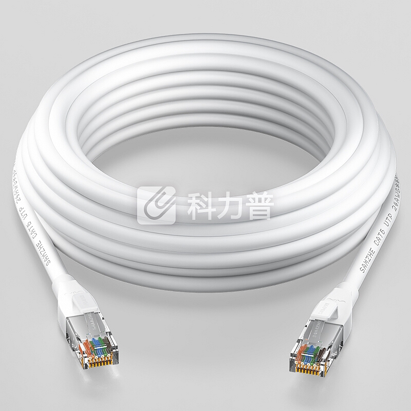 山泽(SAMZHE)六类网线 CAT6类千兆纯铜网线 成品电脑/家装/宽带网络连接跳线 白色5米BCT50 匹配路由器