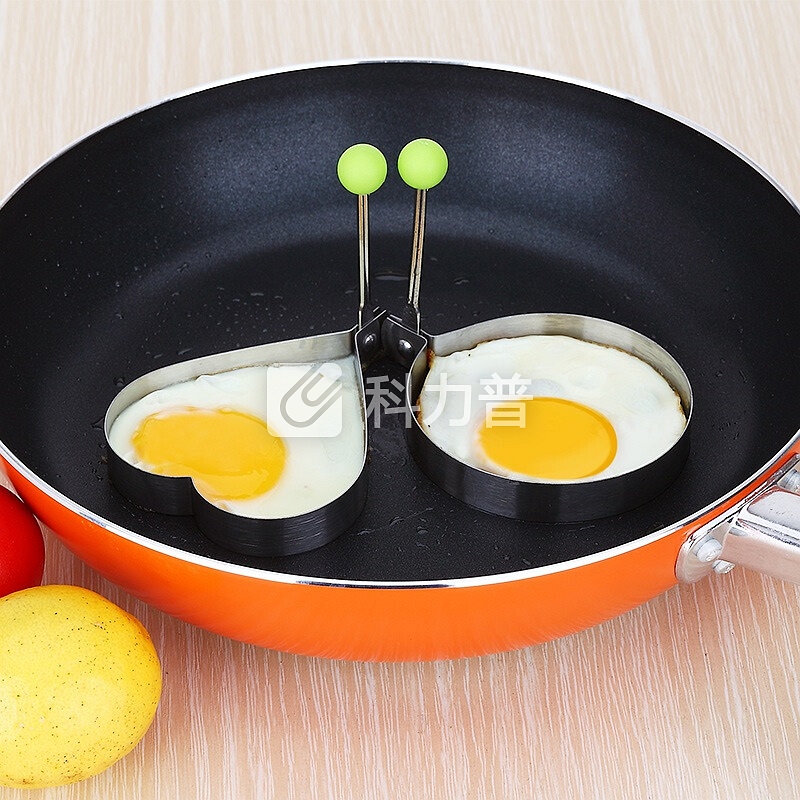 美厨 maxcook 美厨（maxcook）心形煎蛋模具 304不锈钢煎蛋器 带手柄加厚防烫 方便收纳烘焙工具MCPJ-JD01