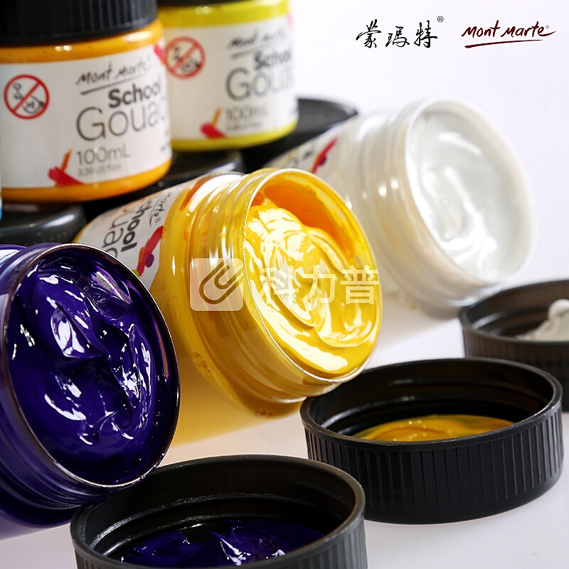 澳洲蒙玛特 Mont Marte 100ML水粉颜料 浓缩学生广告画颜料 普蓝 PGU0128