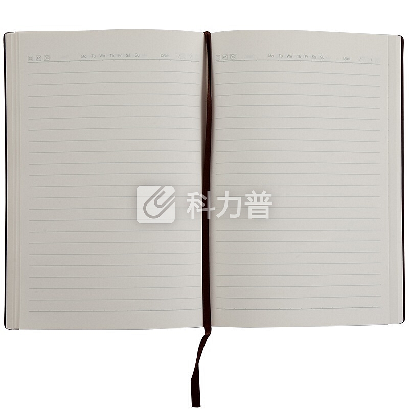 齐心(COMIX)154页B5商务皮面笔记本/记事本/日记本 Compera精英系列 棕色 办公文具 C8001