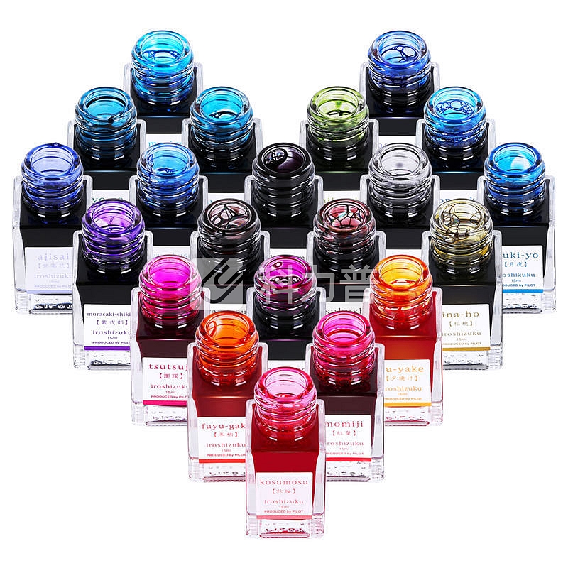 日本百乐(PILOT)钢笔墨水彩墨 土笔 15ml INK-15-TK原装进口