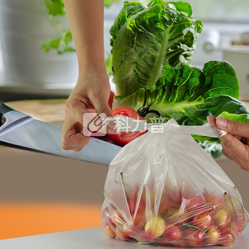 啦哄 家用背心式加厚手提食品保鲜袋凹袋100只*2盒