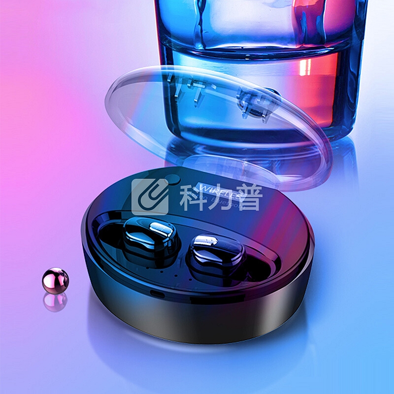 夏新S6真无线双耳超小迷你隐形TWS蓝牙耳机耳塞式入耳式运动跑步小米苹果安卓手机通用 黑色