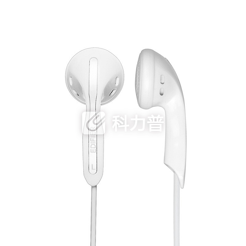 漫步者(EDIFIER) K180 耳塞式电脑耳麦 双插头线控可通话 笔记本耳机 电脑耳机 珠光白