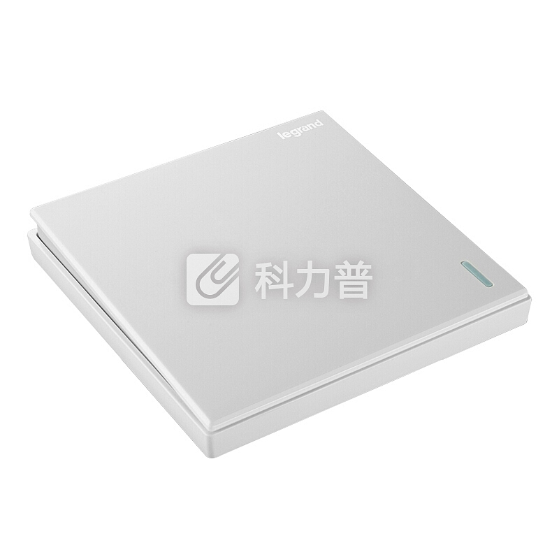 罗格朗 LEGRAND 开关插座面板 仕典玉兰白单开单控带荧光开关
