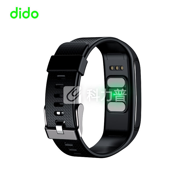 dido CK18 智能手环 男血压测量心率监测心电图显示防水 健康运动手环 古典黑