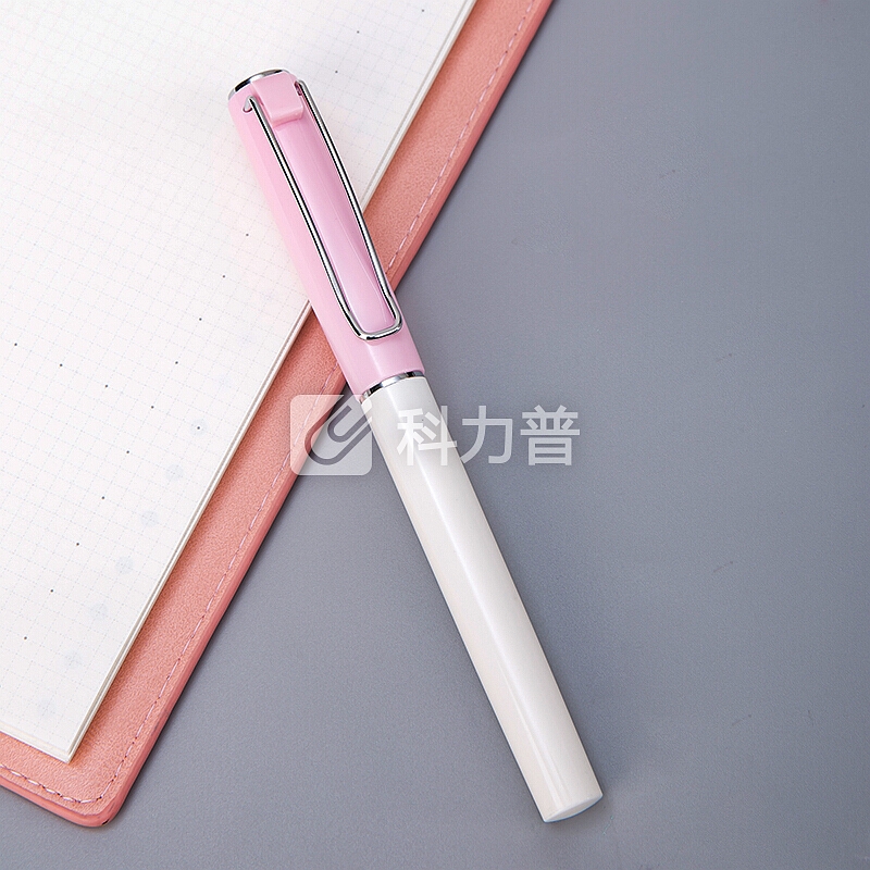 得力(deli)淡彩时尚系列F尖/明尖钢笔墨水笔 粉DL-S161F