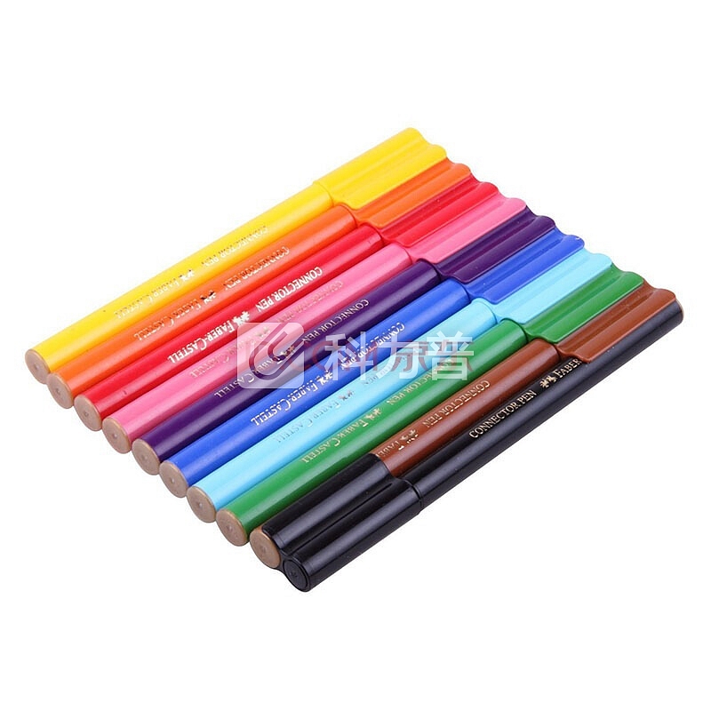 德国辉柏嘉(Faber-castell)水彩笔10色套装可拼切积木儿童水彩填色涂鸦笔11-150-A