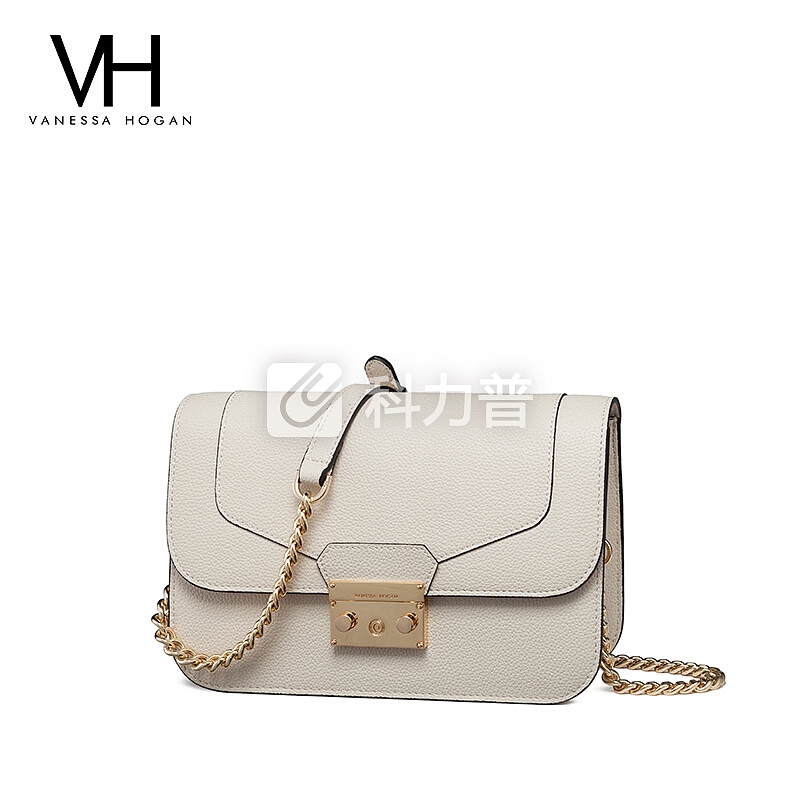 VANESSA HOGAN VH女包ck风单肩包轻奢清新牛皮时尚奢侈品休闲仙女链条ck斜挎包1808259BLA 黑色