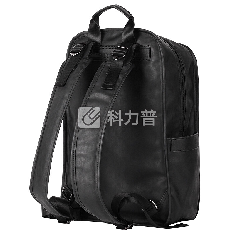 爱迪生（Edison）电脑包 超轻防水背包男15.6英寸笔记本双肩包大容量潮男书包 T108-4 黑色