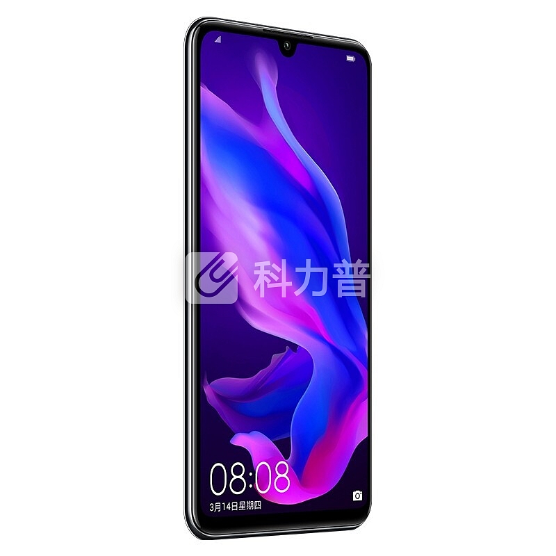 华为nova4e 新品手机 Al超广角三摄 智慧美拍 幻夜黑(4G+128G) 全网通版