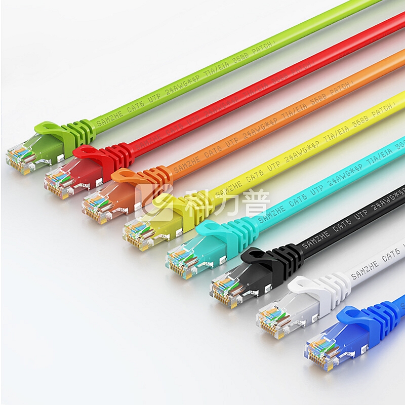 山泽(SAMZHE)六类网线 CAT6千兆极速八芯双绞 电脑网络跳线 成品网线 浅绿色1米 WXL-6010 匹配路由器