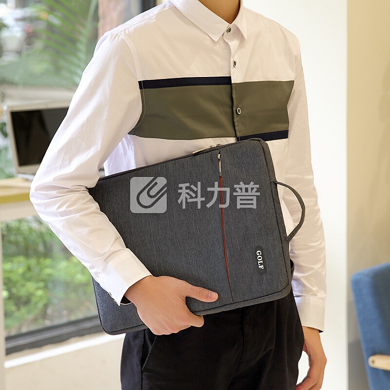 高尔夫GOLF笔记本电脑包14英寸时尚内胆包男士手提包单肩包苹果小米联想戴尔电脑内胆包D8BV13840S深灰色