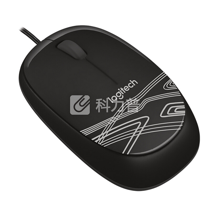 罗技(Logitech)M105有线USB鼠标 家用办公电脑笔记本通用 时尚多彩 炫酷黑