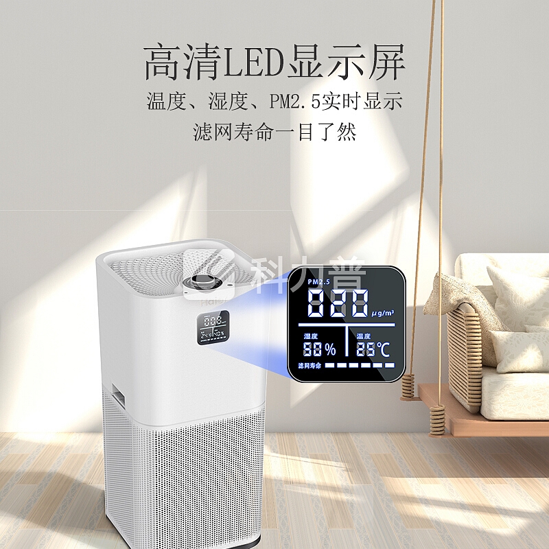 海尔(Haier)母婴空气净化器家用卧室除甲醛除雾霾除细菌除过敏原除异味负离子静音智能远程控制款KJ650F-HY01