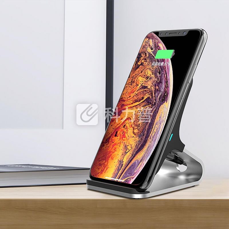 ESCASE 苹果无线充电器适用原装iPhoneXsMax8Plus华为Mate20Pro三星S9小米mix2s锤子手机通用双线圈快充F12黑