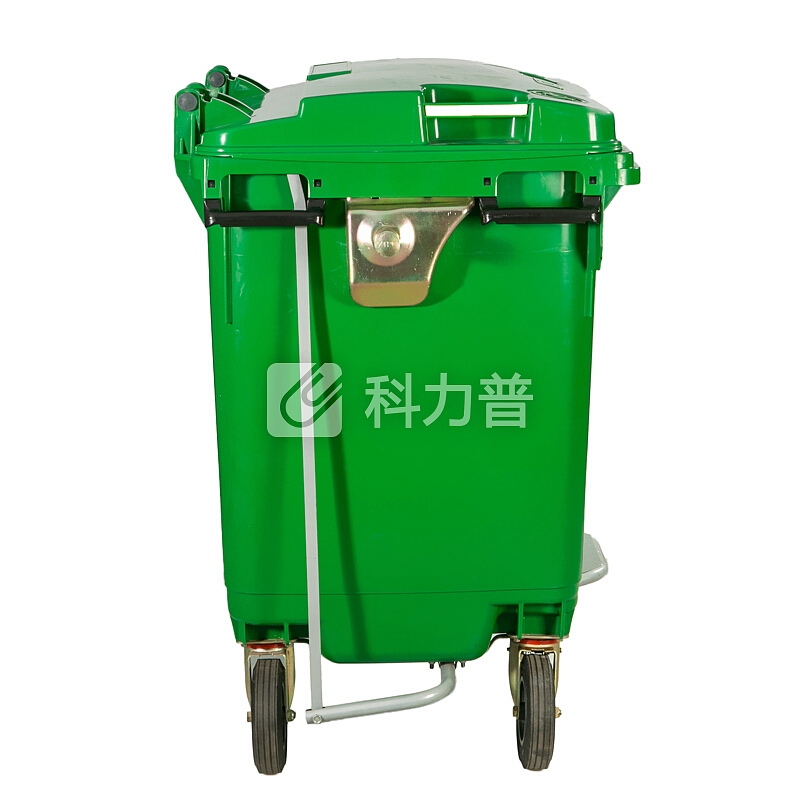 兰诗(LAUTEE)ZTL-660B-3 环卫垃圾车手推清洁车B款有脚踏 绿色660L