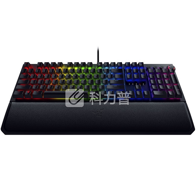 雷蛇(Razer)黑寡妇蜘蛛精英版RGB背光游戏机械键盘迅游7天加速卡套装 黑色(雷蛇键盘) 黑色-绿轴