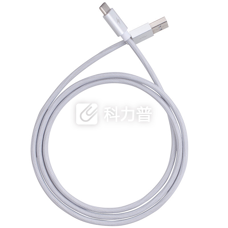 摩米士MOMAX Type-C数据线充电线 尼龙编织USB-C充电器电源线 支持华为小米三星荣耀等手机 1米银色