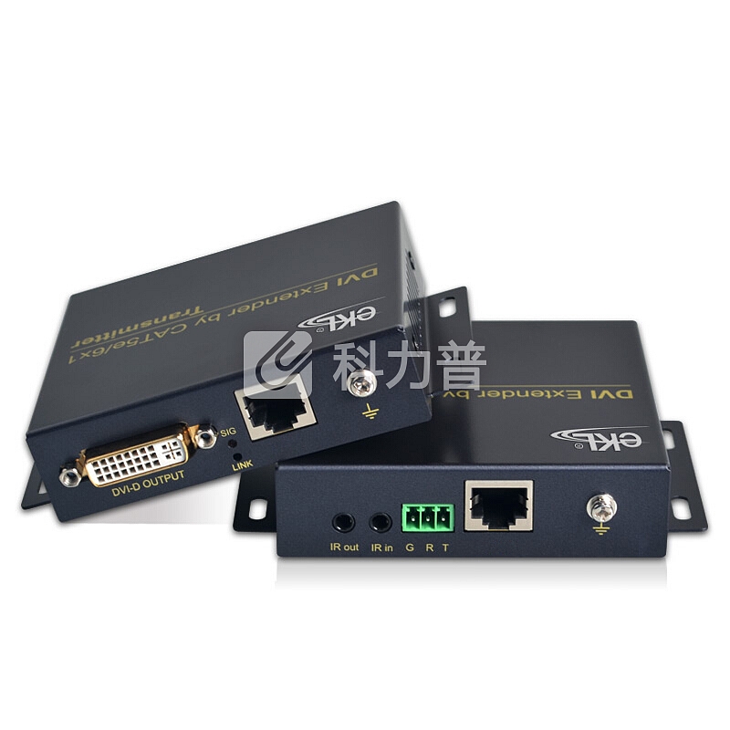 eKL DE70 DVI延长器70米 单网线dvi信号放大器转RJ45传输器