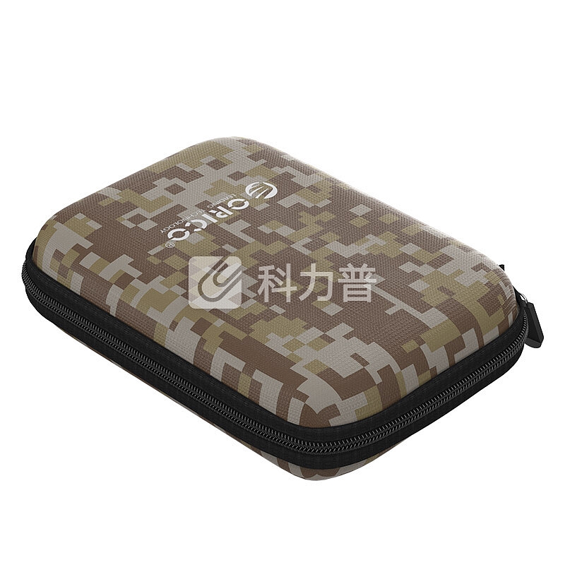 奥睿科(ORICO)2.5英寸移动硬盘保护包 分类收纳包多功能便携防震保护套盒子 迷彩PH-HD1