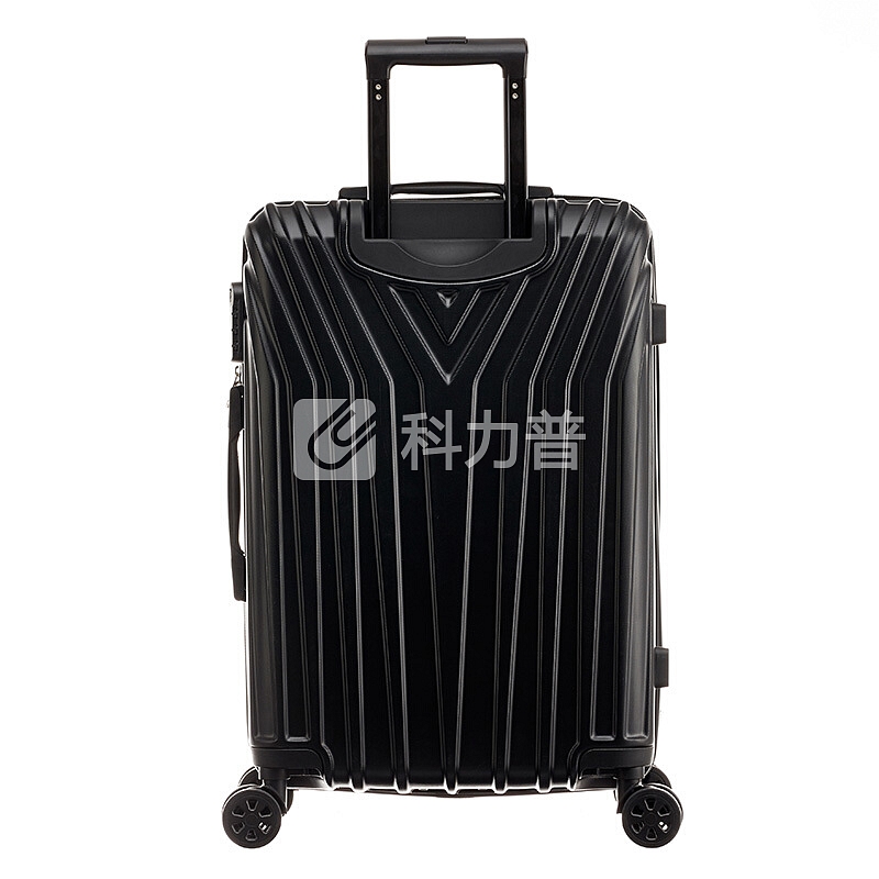 卡帝乐鳄鱼 卡帝乐鳄鱼 拉杆箱 旅行箱24英寸行李箱密码箱托运箱 时尚黑