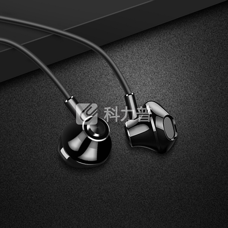 纽曼 (Newmine) 耳机半入耳式 耳麦音乐手机耳机游戏K歌重低音 音量调节苹果小米华为通用JK01 黑色