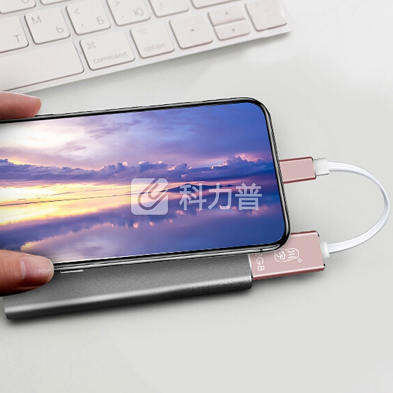 川宇 川宇 64G Lightning USB3.0 苹果U盘 AU610 玫瑰金 官方MFI认证 手机电脑两用 iPhone/iPad轻松扩容