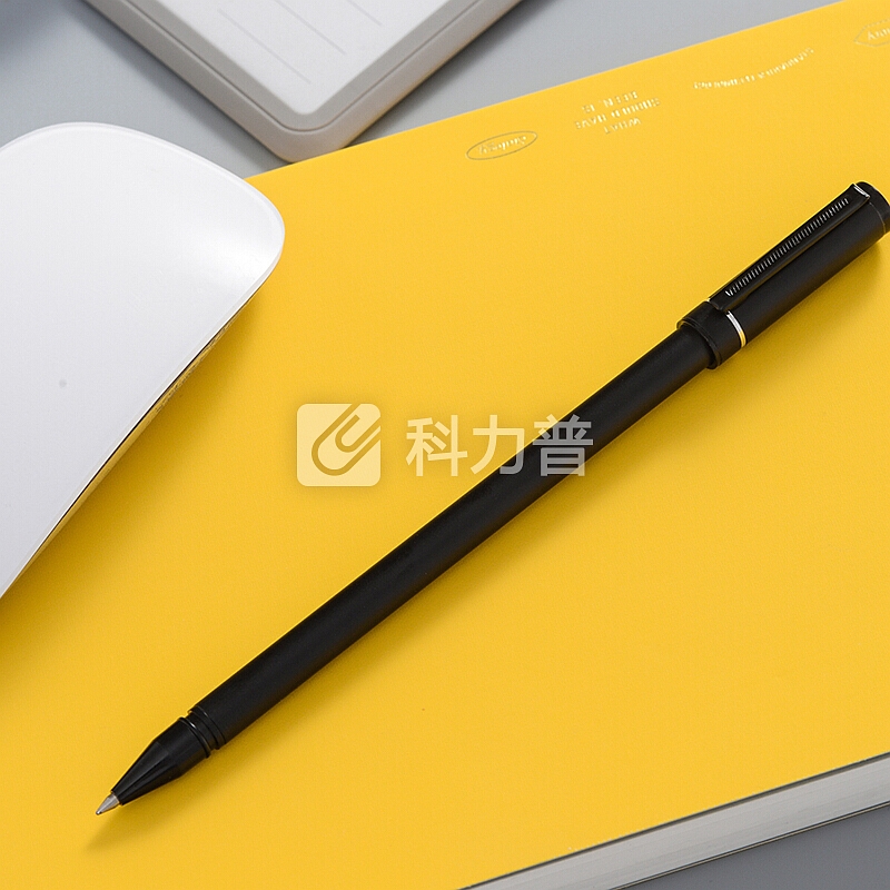 英雄(HERO)A206黑色金属0.5mm学生文具中性笔 签字笔 水笔三支装