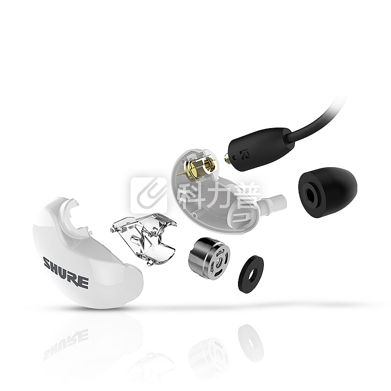 舒尔 Shure SE215SPE-W-UNI 入耳式线控通话 强劲重低音 运动 HiFi 手机耳机 白色