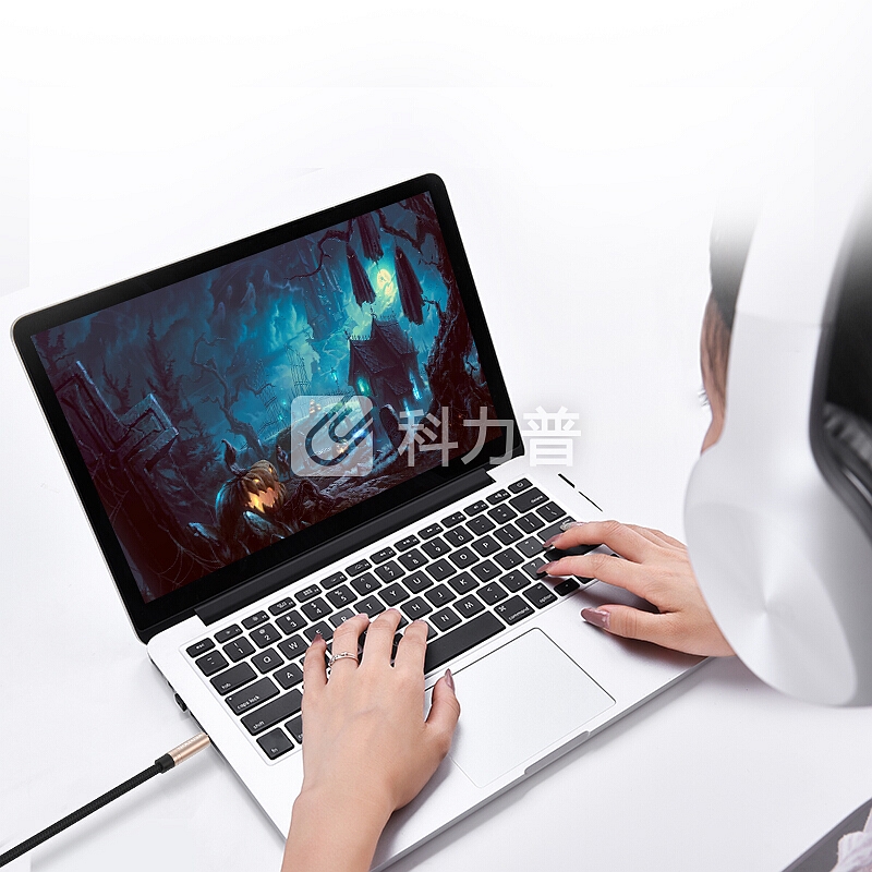 威迅(VENTION)耳机麦克风一分二转接线 3.5音频线手机耳机二合一转换头 笔记本电脑耳麦分线器0.3米BBCBY-M