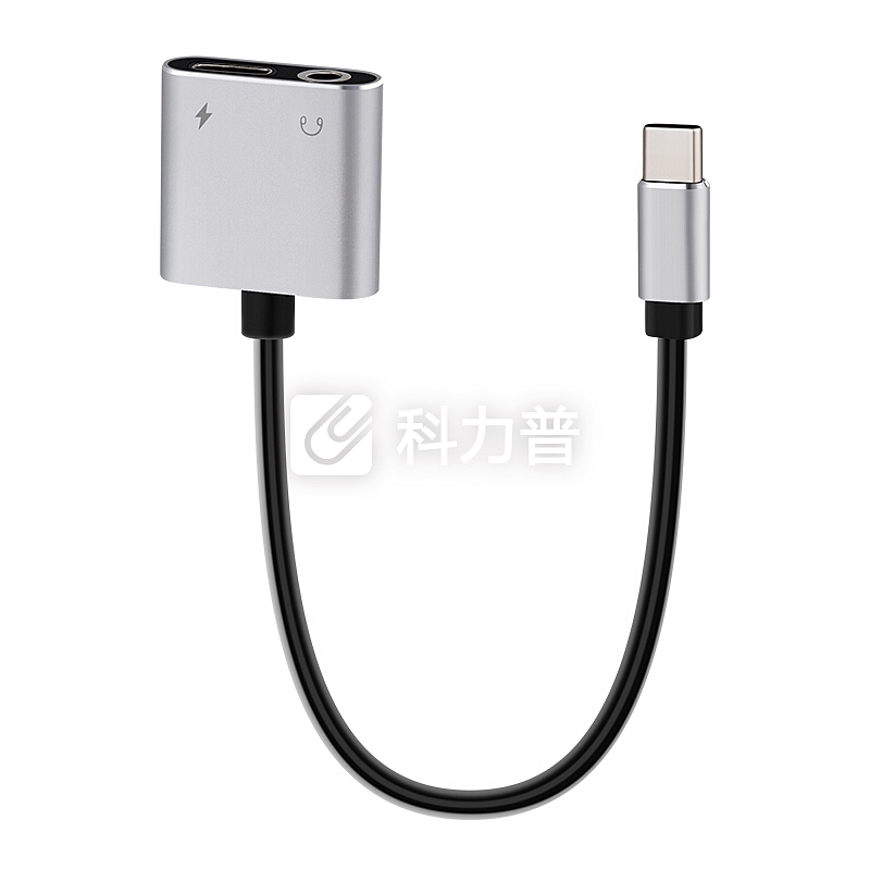 颜良 颜良FSC Type-c转换线耳机转接头3.5mm转换器二合一苹果小米华为通用自营 黑色
