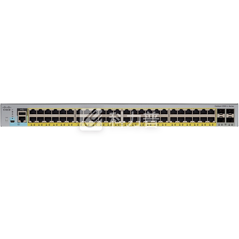 思科(CISCO)WS-C2960L-48PS-AP 智能中文WEB界面管理 48口千兆POE+4光口交换机