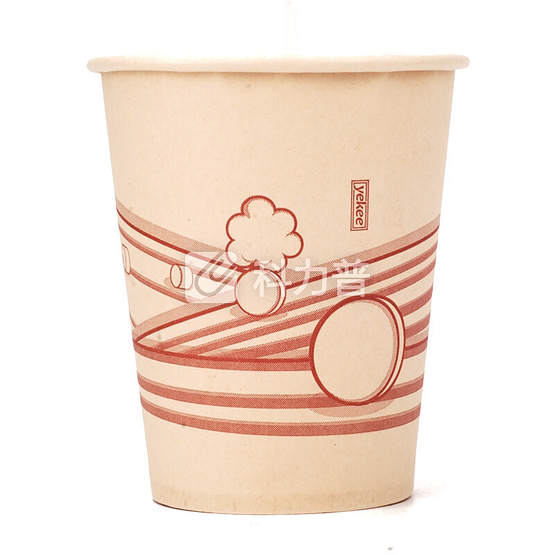 yekee 纸杯一次性加厚纸杯本色无漂白纸杯256ML250只JD-7140