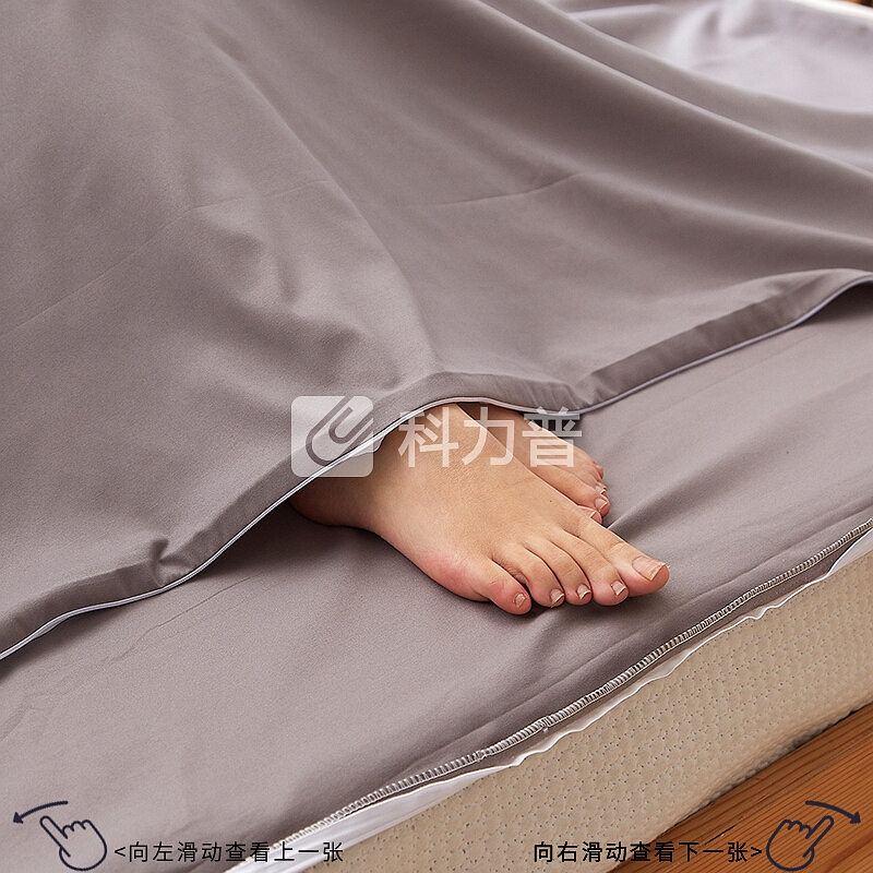 班哲尼 隔脏床单睡袋聚酯纤维旅行酒店防脏床单睡袋单人双人加宽便携式旅游防脏床单 驼色115*210cm