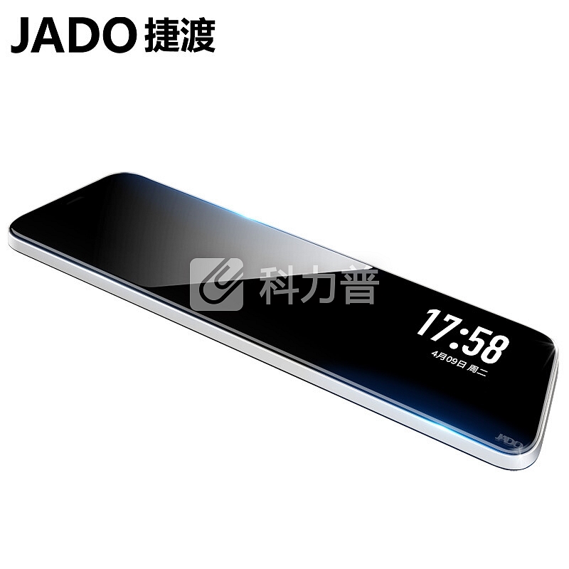 捷渡 JADO 行车记录仪前后双录1296P高清夜视10英寸全屏流媒体后视镜双镜头倒车影像一体机+64G卡套餐